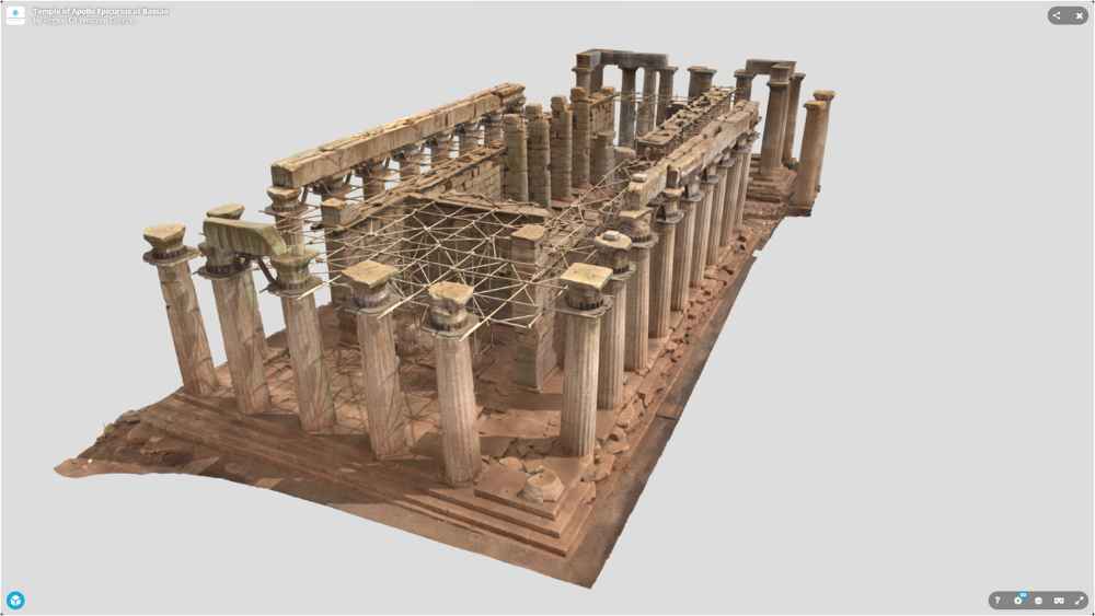 3d μοντέλο του Ναού Επικούριου Απόλλωνα